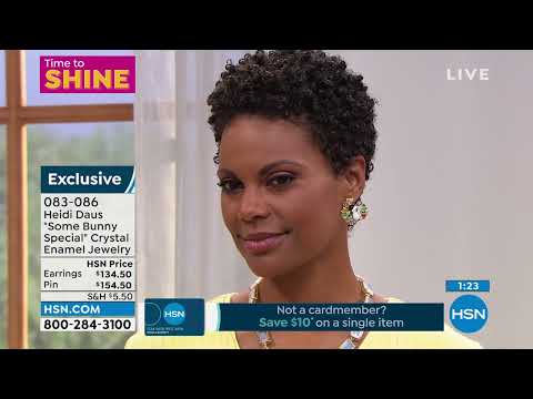 Heidi Daus "Some Bunny Special" Crystal Enamel Pin