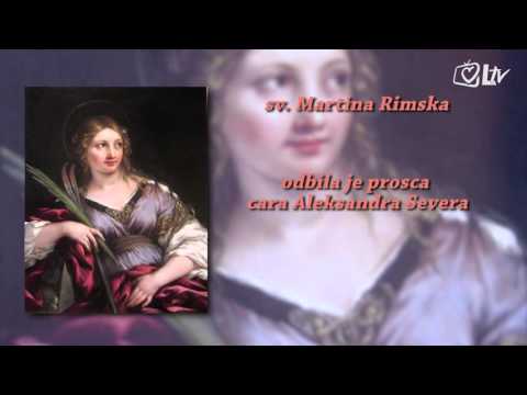 Katolički kalendar 30.1.2016. - Sveta Martina Rimska