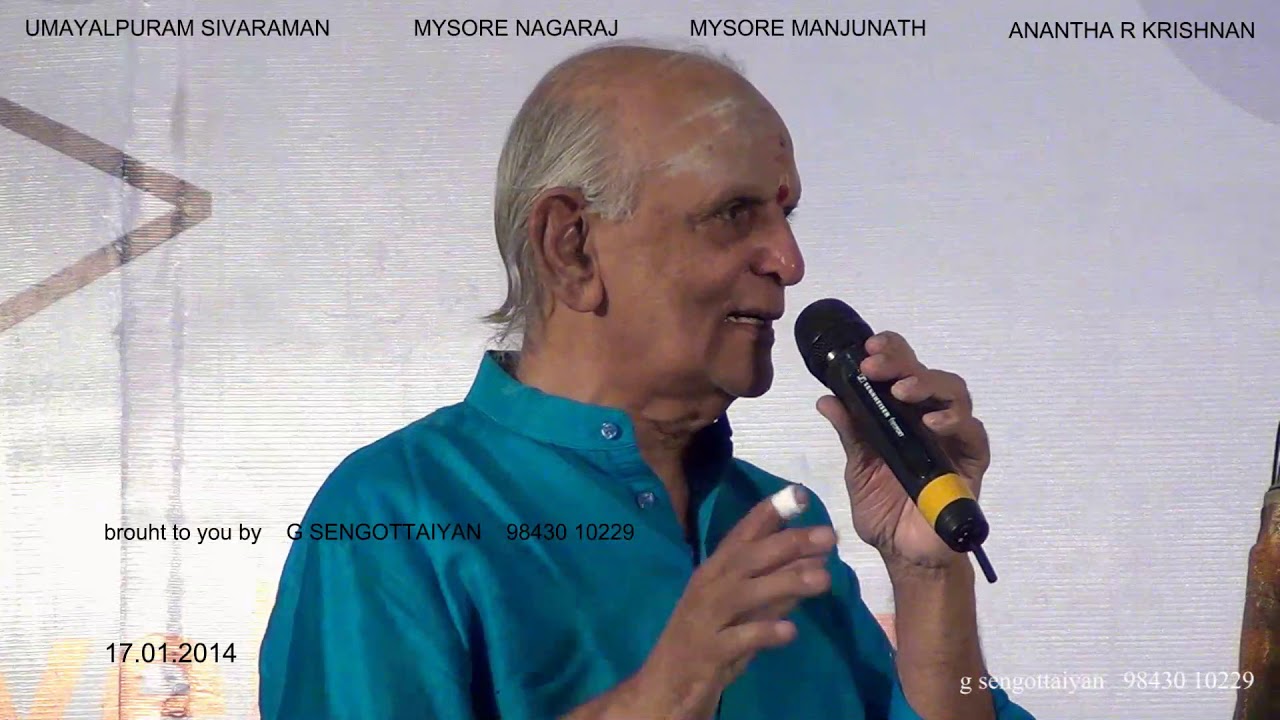 08.Honouring -Umayalpuram Sivaraman-Mysore Nagaraj & Manjunath-Anantha R Krishnan