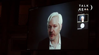 Srecko Horvat, Katja Kipping, Julian Assange DiEM25 in Italy