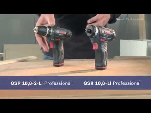 Bosch Akumuliatorinis gręžtuvas-suktuvas GSR 12V-15, be akumuliatoriaus ir kroviklio video