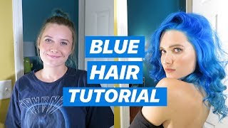 I DYED MY HAIR BLUE!!! (here