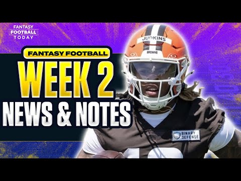 Fantasy Football Injury Updates & News You Need to Know | Week 2 NFL Recap & Reactions