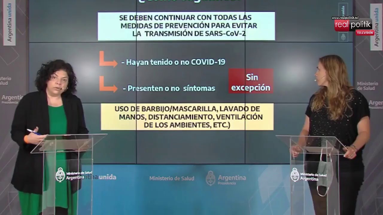 Situación de COVID-19 en Argentina: Reporte matutino desde el ministerio de Salud