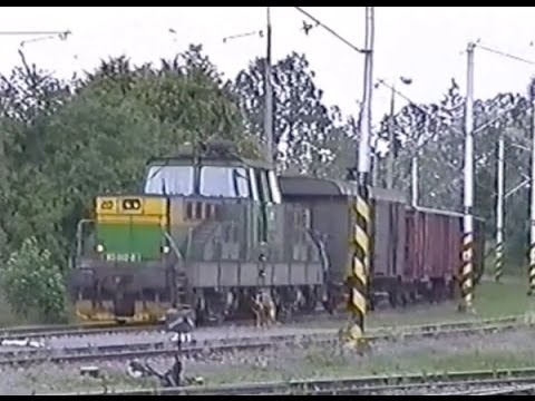 Provoz vlaků na trati č.202 - posun v Bechyni a na starém nádraží v roce 1999