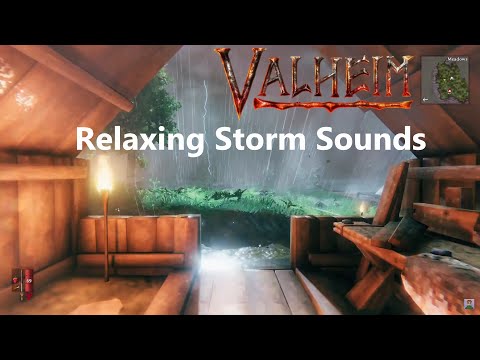 Stormy Weather - Valheim Ambient Sounds - 1 hour