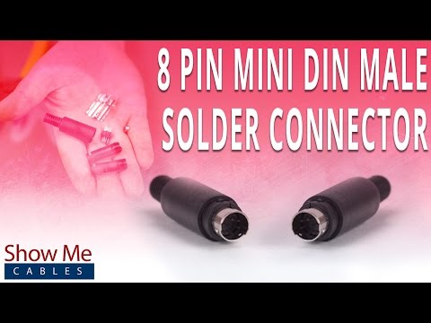 How To Install The 8 Pin Mini DIN Male Solder Connector