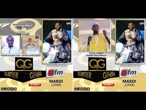 🔴QUARTIER GENERAL - Khassaide d'or et chants religieux- Pr :  Pape Cheikh Diallo - 19 Avril 2022