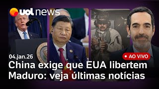 Maduro passa noite em prisão em NY; China pede libertação imediata; Lula preocupado e mais notícias