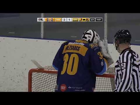 Optibet hokeja līga: HS Rīga - HK Dinaburga. Spēles labākie momenti (20.03.2021)