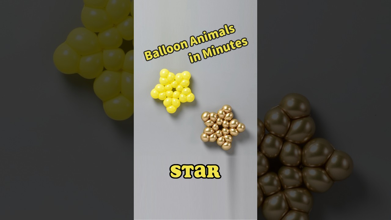 Balloon Animals in Minutes _ Star #diy #balloncraft