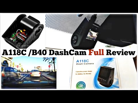 A118C [B40] Dash Cam HD 1080P Full Review with Sample Video - DiyCarModz