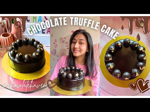 Chocolate Truffle cake recipe | Eggless chocolate truffle cake | Chocolate Ganache cake | Chocolate