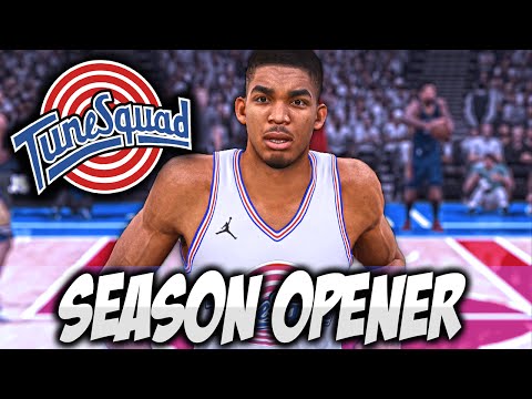 NBA 2K16 Tune Squad MyLeague Ep. 2 - CRAZY SEASON OPENER!!