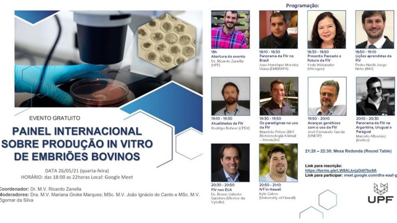 Painel Internacional sobre Produção In Vitro de Embriões Bovinos
