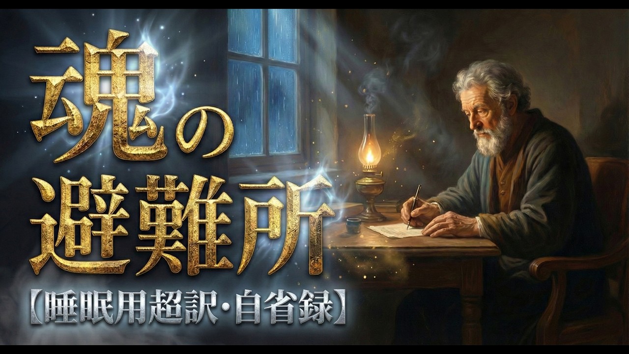 【睡眠朗読】魂の避難所へようこそ。脳の雑音を消し去るローマ皇帝の夜の対話｜マルクス・アウレリウス『自省録』超訳【完全肉声】