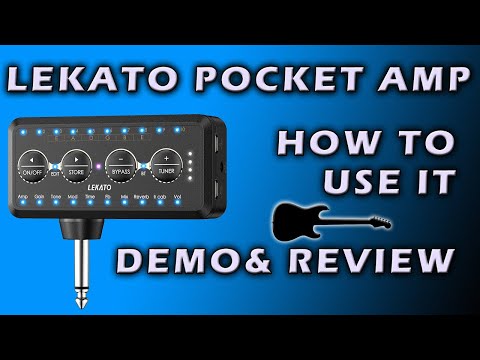 Lekato PA-1 Pocket Amp - How To Use it - Demo and Review #miniamplifier #guitar
