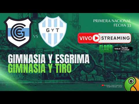EN VIVO | GIMNASIA Y ESGRIMA DE JUJUY  VS  GIMNASIA Y TIRO | PRIMERA NACIONAL