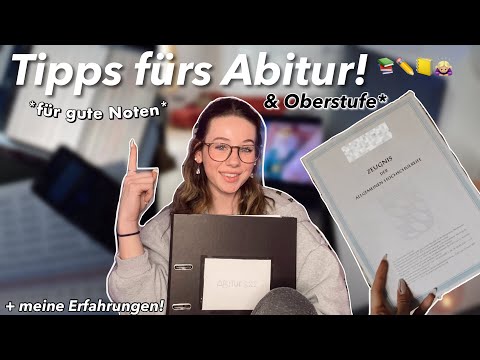 Tipps fürs Abitur & Oberstufe!🙇🏼‍♀️📚 | Lerntypen, Routinen, meine Erfahrungen, gute Noten