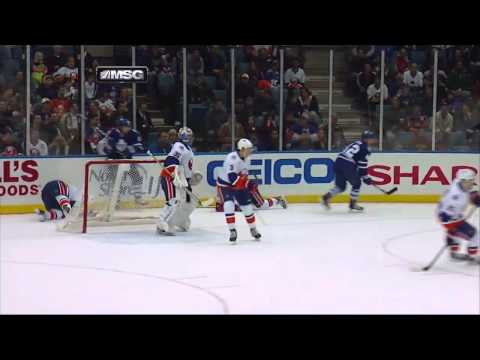 Tyler Bozak drills Andrew MacDonald HD