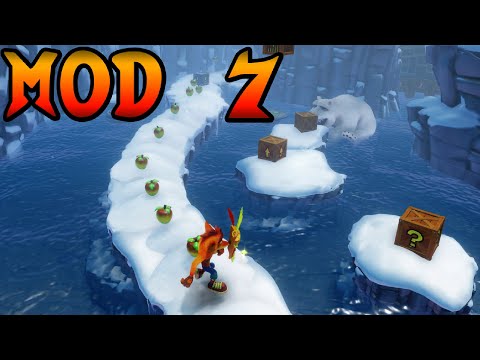 "Arctic Antics remake" Custom Level #3 - Crash Bandicoot N.Sane Trilogy MOD #7