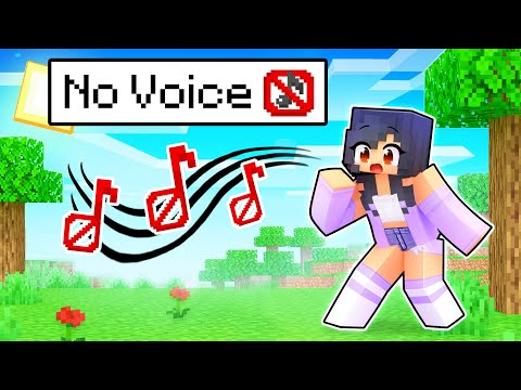 Aphmau Has NO VOICE In Minecraft!