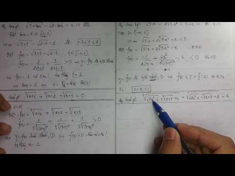 [Toán 12] Bài 1: ỨNG DỤNG TÍNH ĐƠN ĐIỆU GIẢI PT -BPT-HE PT - PP HÀM SỐ- P2