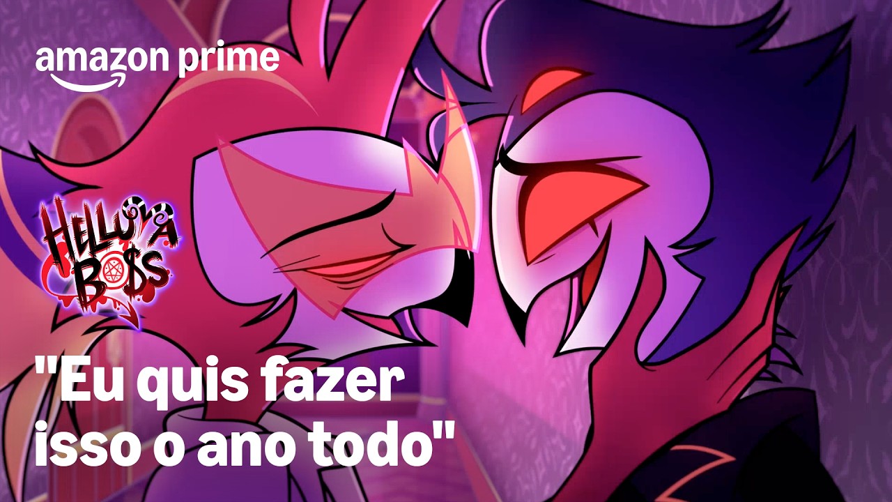 Primeiro Beijo de Vassago e Stolas | Helluva Boss | 3ª Temporada | Prime Video