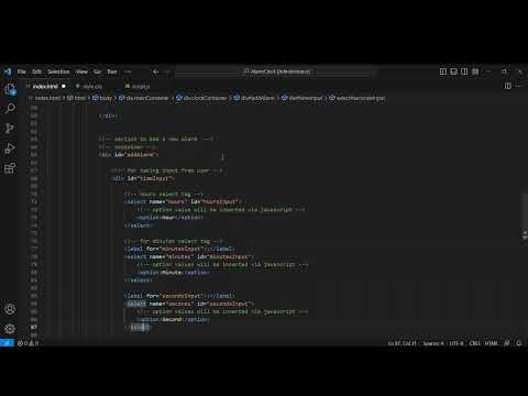 Alarm Clock Project Coding Ninja