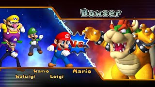 Mario Party 9 - Mario vs Luigi vs Wario vs Waluigi - Bowser Station