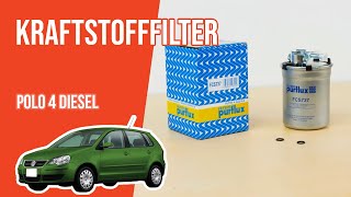 Youtube thumbnail of video "Wie Polo 4 1.9 TDI Kraftstofffilter wechseln ⛽"