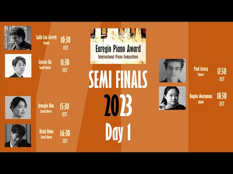 Euregio Piano Award 2023 - Semifinals DAY 1 (morning session)