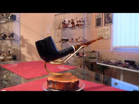 Pipa in radica billiard freehand - www.paronellipipe.it