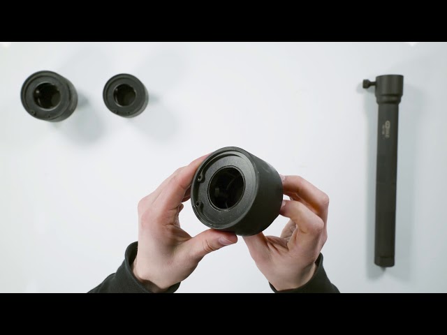 Video teaser voor KS TOOLS 150.1125 Axialgelenk-Spezialschlüssel-Satz 4-tlg. (Unboxing)