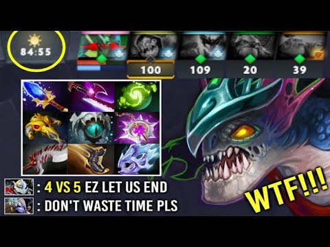 WTF 4v5 Early Game vs MASTER Tinker! +320 Agi Scepter Slark Crazy Try Hard Finish Crystallis Dota 2