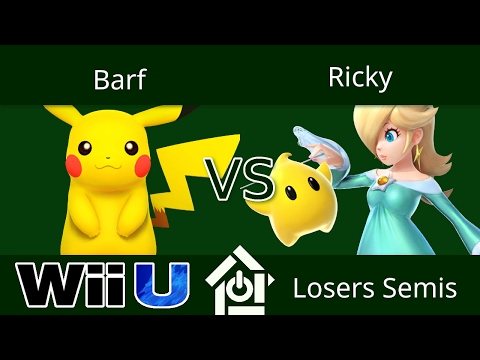 THGW 1/30/2017 - Barf (Pikachu) vs Ricky (Rosaluma) - Smash 4 Losers Semis