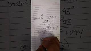 | How to Find Resultant and Theta | Engineering Mechanics | The Need Of Physics |