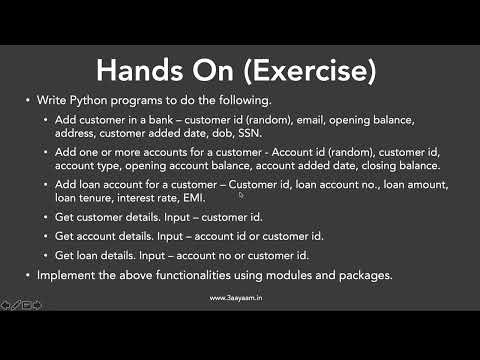 Python 29 Handson Exercise