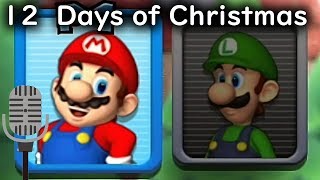 12 Days of Christmas Mario Party 9 All Characters Voice Singing