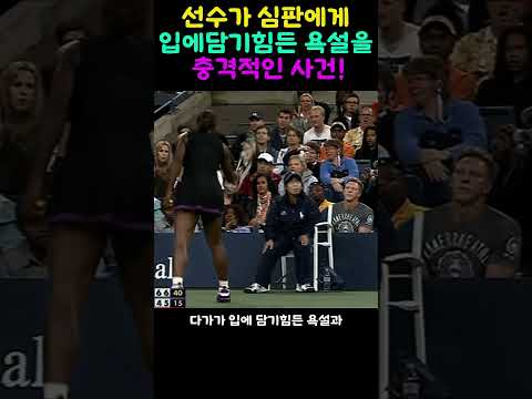 테니스선수가 심판에게한 어이없는 행동!