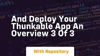 Download the video "And deploy your thunkable app an overview 3 of 3"
