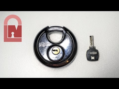 (409) Van Vault 70mm Dimple Discus Padlock Picked
