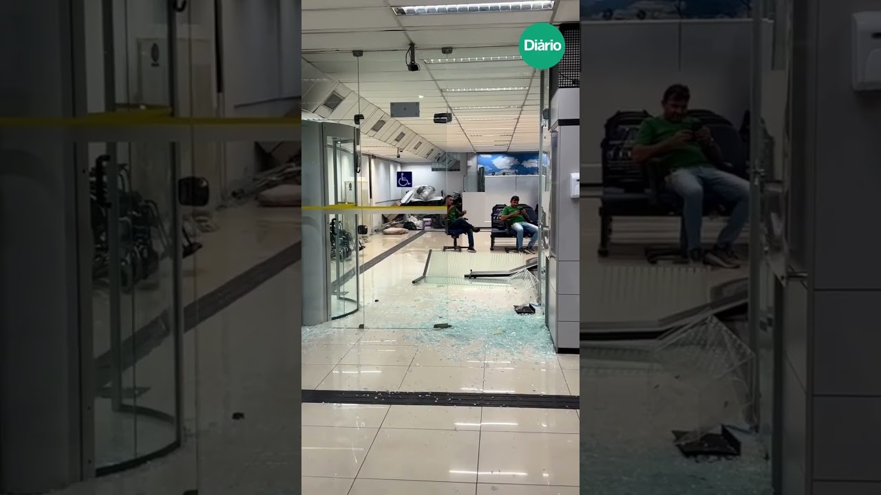 Imagem da notícia Agência do Banco do Brasil de Crateús é vandalizada e suspeito do crime é preso