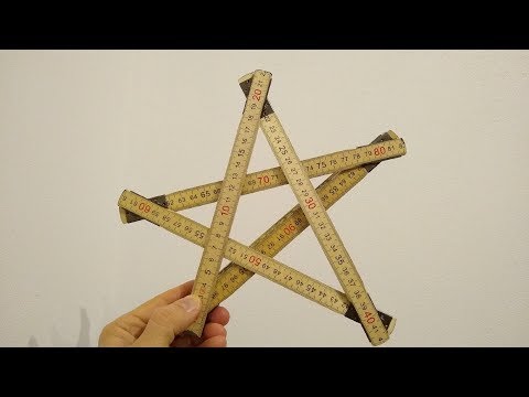Zollstock Stern Trick Meterstab folding ruler star tricks yardstick Anleitung tutorial