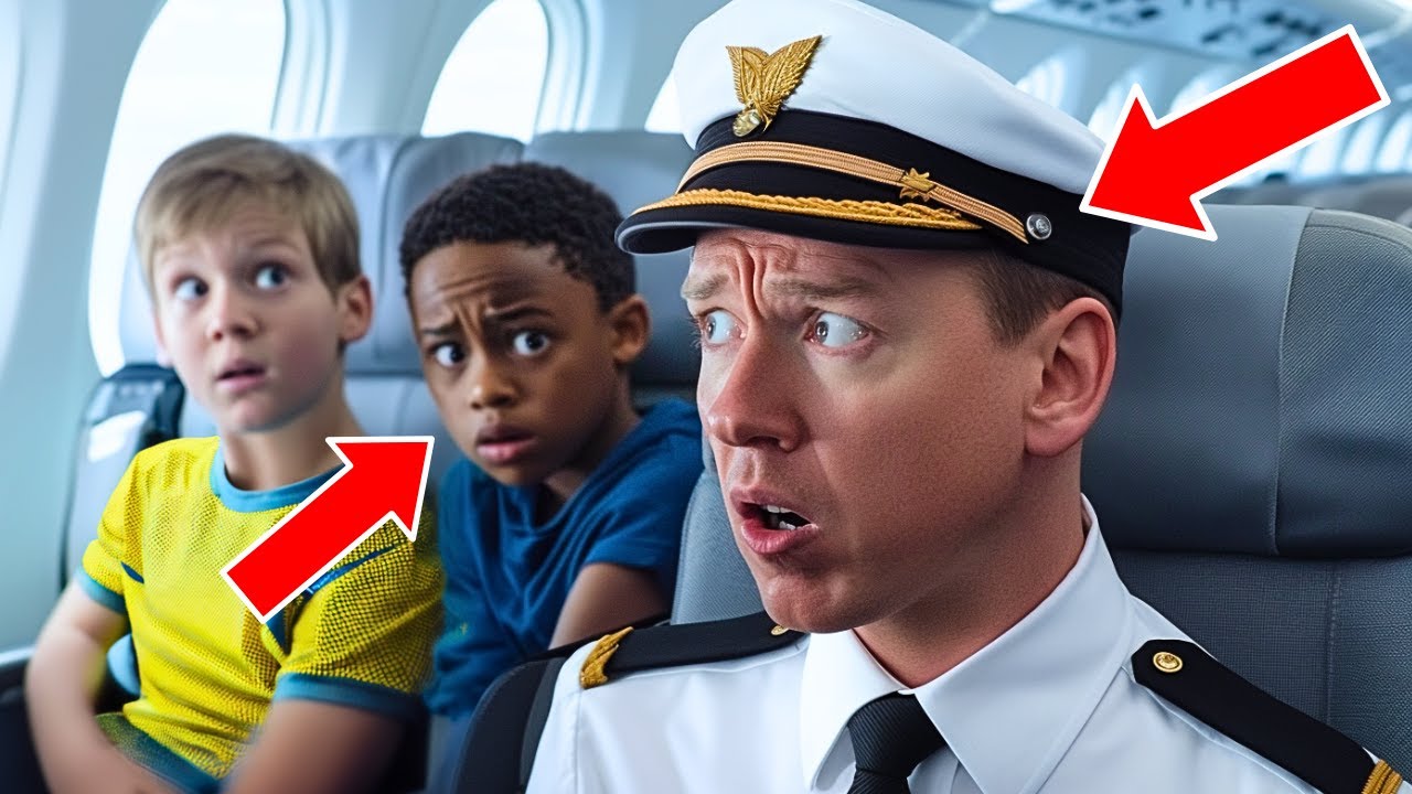 Boys Whisper ONE Word To Pilot, He RUSHES To Lock Down The Plane!