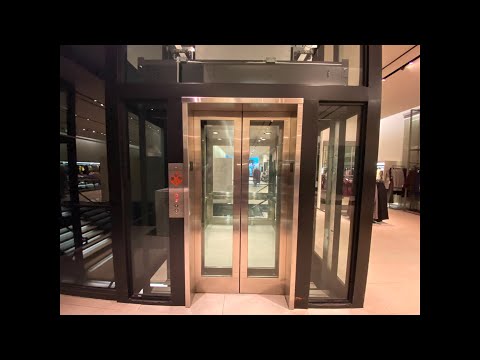 MEI Hydraulic Glass Elevator @ ZARA on W 34 St Herald Square) in Midtown Manhattan NY