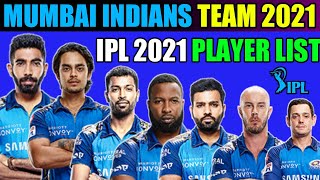 IPL 2021 - MI Final squad | Mumbai Indians New Team VIVO IPL 2021 | IPL 2021 All Teams Confirm Squad