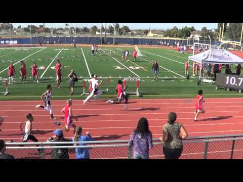 JVB 100m Heat 2 vs Marina - 4-14-16 - Los Alamitos Boys