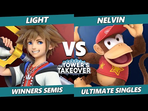 Towers Takeover 15 Winners Semis - Light (Sora) Vs. Nelvin (Diddy Kong) SSBU Ultimate Tournament