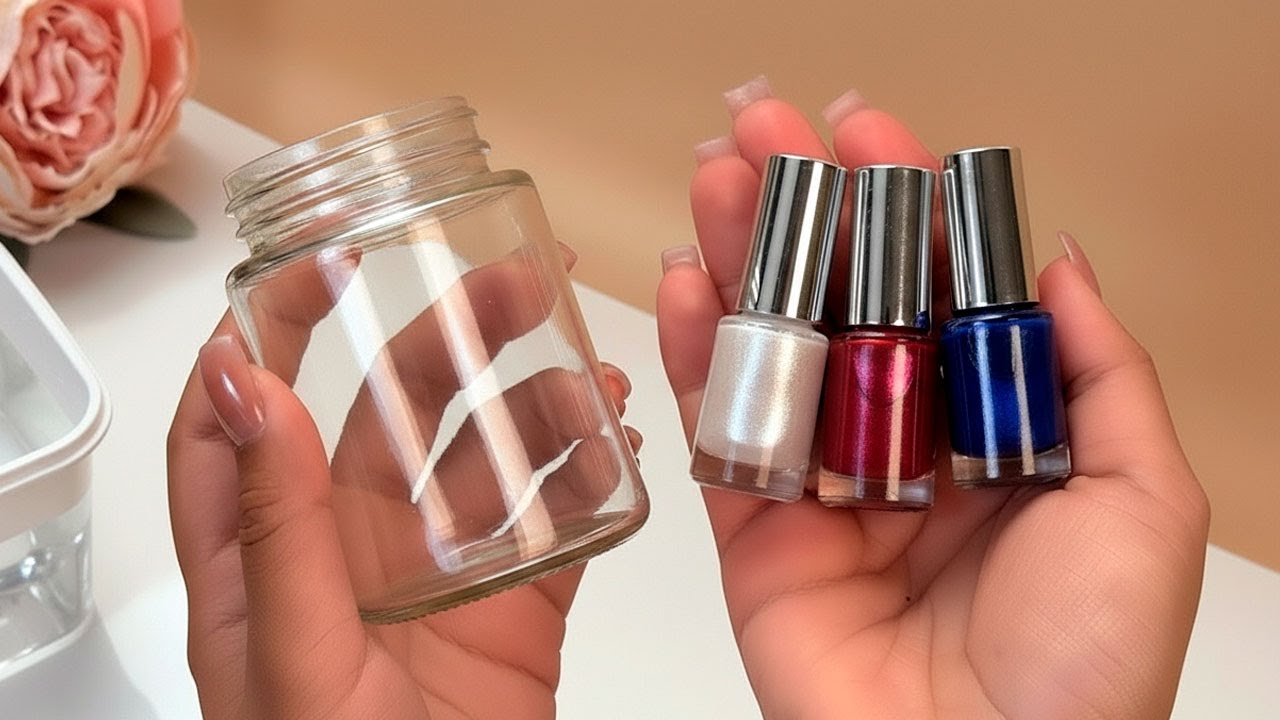 You'll be Surprised what I did with Тail polish and a Glass Jar!😍 Genius DIY Home Decor Idea!